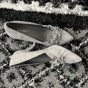 Enzo Angiolini Gray Heels Classic Elegance